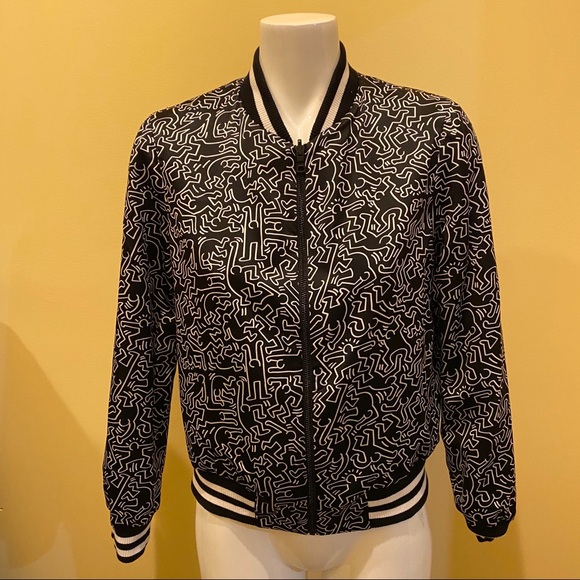 🎀SOLD🎀Alice Olivia Keith Haring Lonnie Jacket - Picture 9 of 10